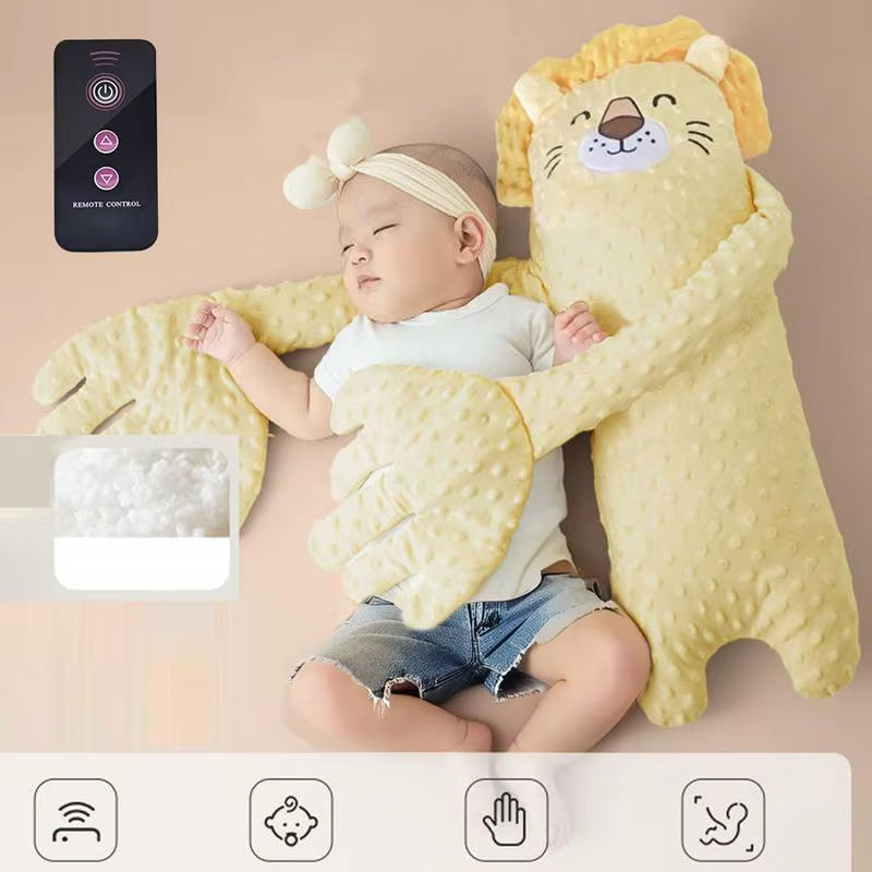 Remote Control Electric Baby Sleep Toy Cartoon Bear Shaped Plush Soothing Dolls Cartoon Baby Sleep Aid Comfort Soother Pillow